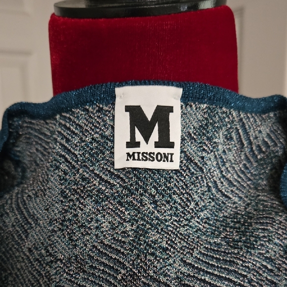 Missoni Teal and Pink Midi Dress - Picture 2 of 7